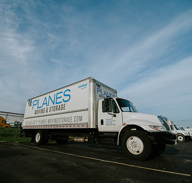Parked Planes moving truck