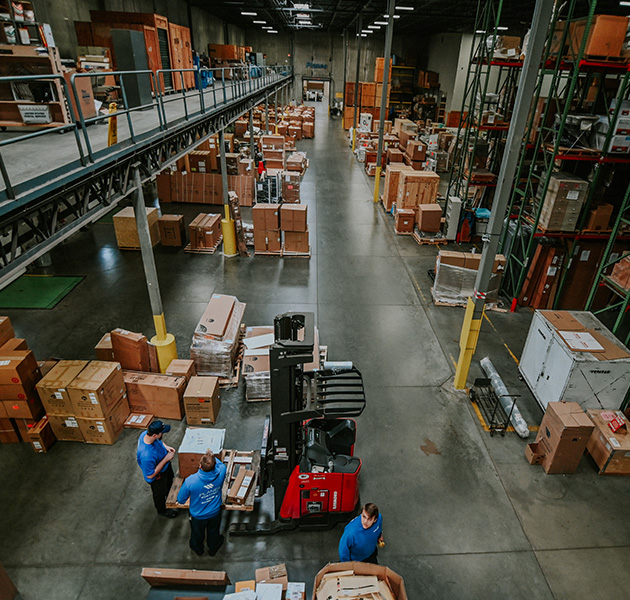 Planes warehouse employees