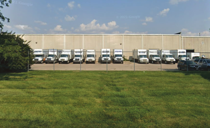 Planes parked semi trucks